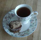 Tea and muffins at Cheesecake Farms